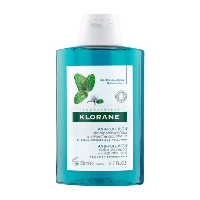 Klorane Shampoo Detox Σαμπουάν για Κανονίκα Μαλλιά με Βιολογική Μέντα 200ml