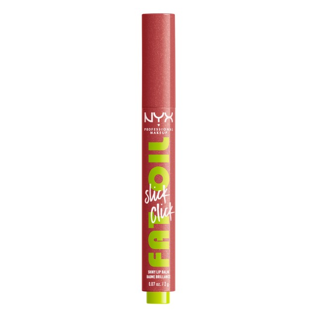 Nyx Professional Make Up Fat Oil Slick Click Shiny Lip Balm 03 No Filter Needed 2gr
