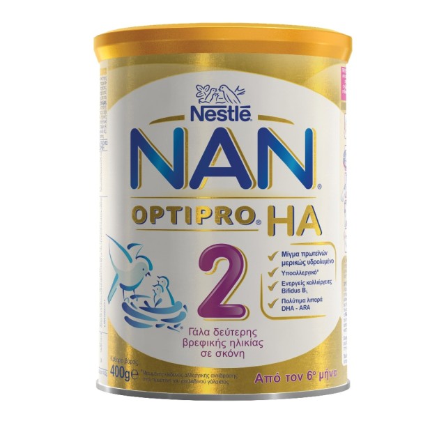 Nestle Nan Optipro HA 2 Γάλα 2ης Βρεφικής Ηλικίας σε Σκόνη από τον 6ο Μήνα 400gr