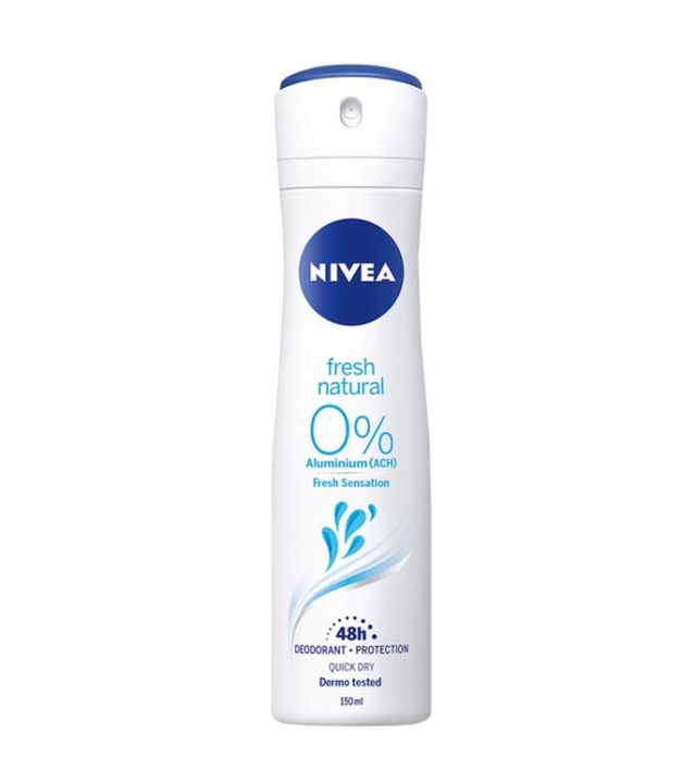 NIVEA Deo Fresh Natural 0% Spray Γυναικείο 150ml