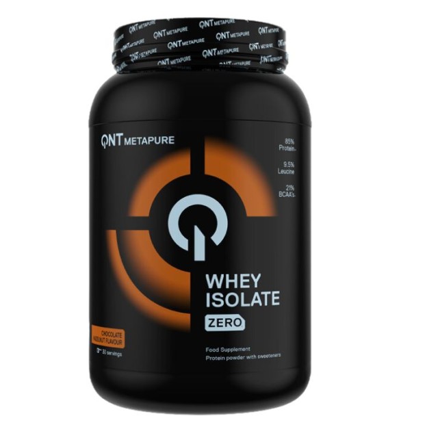 QNT Metapure Whey Isolate Zero Απομονωμένη Πρωτεΐνη Ορού Γάλακτος με Γεύση Chocolate Hazelnut 908gr