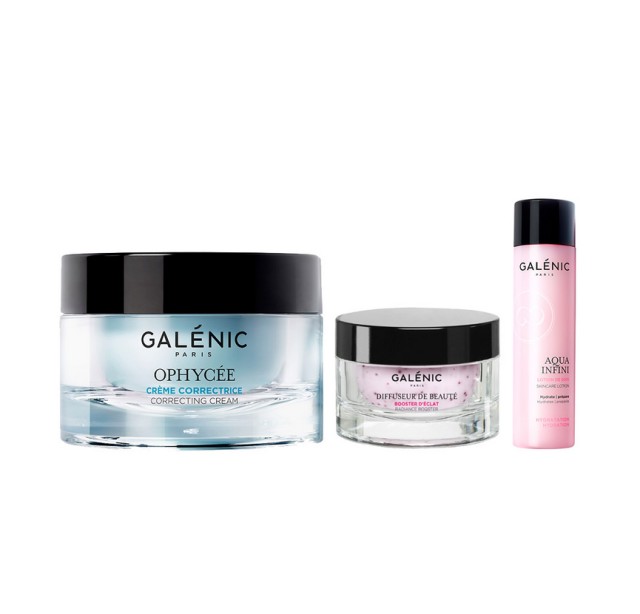 Galenic Set Ophycee Creme Correctrice 50ml + ΔΩΡΟ Diffuseur De Baute Booster Λάμψης 15ml + Aqua Infini Λοσιόν Ενυδάτωσης 40ml