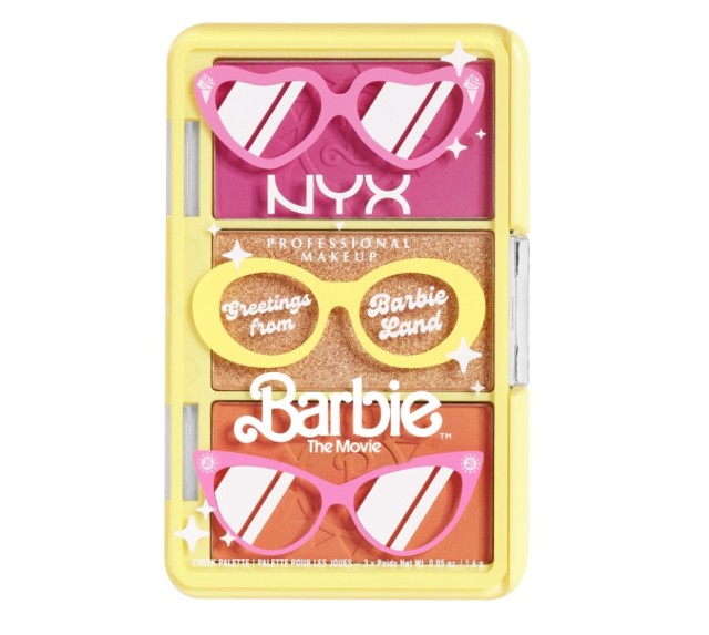 Nyx Professional Makeup Barbie Collection On the Go Eye Pallete Mini Cheek 3 X 1,6gr