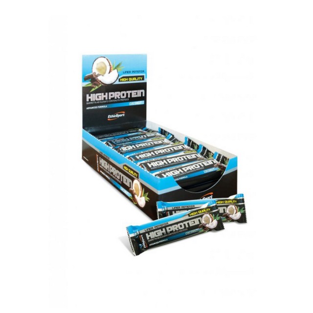 Ethicsport High Protein Bar Coconut Cream Linea Potenza Μπάρα με Γεύση Κρέμας Καρύδας 55gr