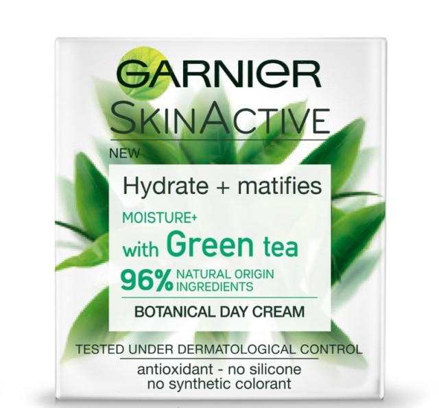 Garnier Skin Active Botanical Day Cream With Green Tea για Λιπαρή Επιδερμίδα 50ml