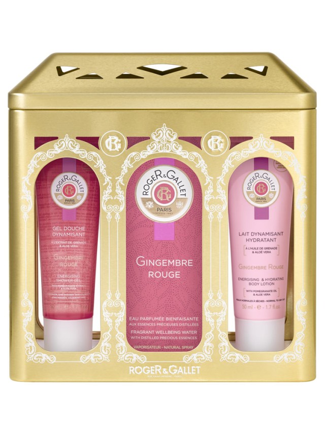 Roger&Gallet Gingembre Rouge Fragrant Wellbeing Water 100ml + Δώρο Energising Shower Gel 50ml + Revitalizing & Hydrating Body Lotion 50ml