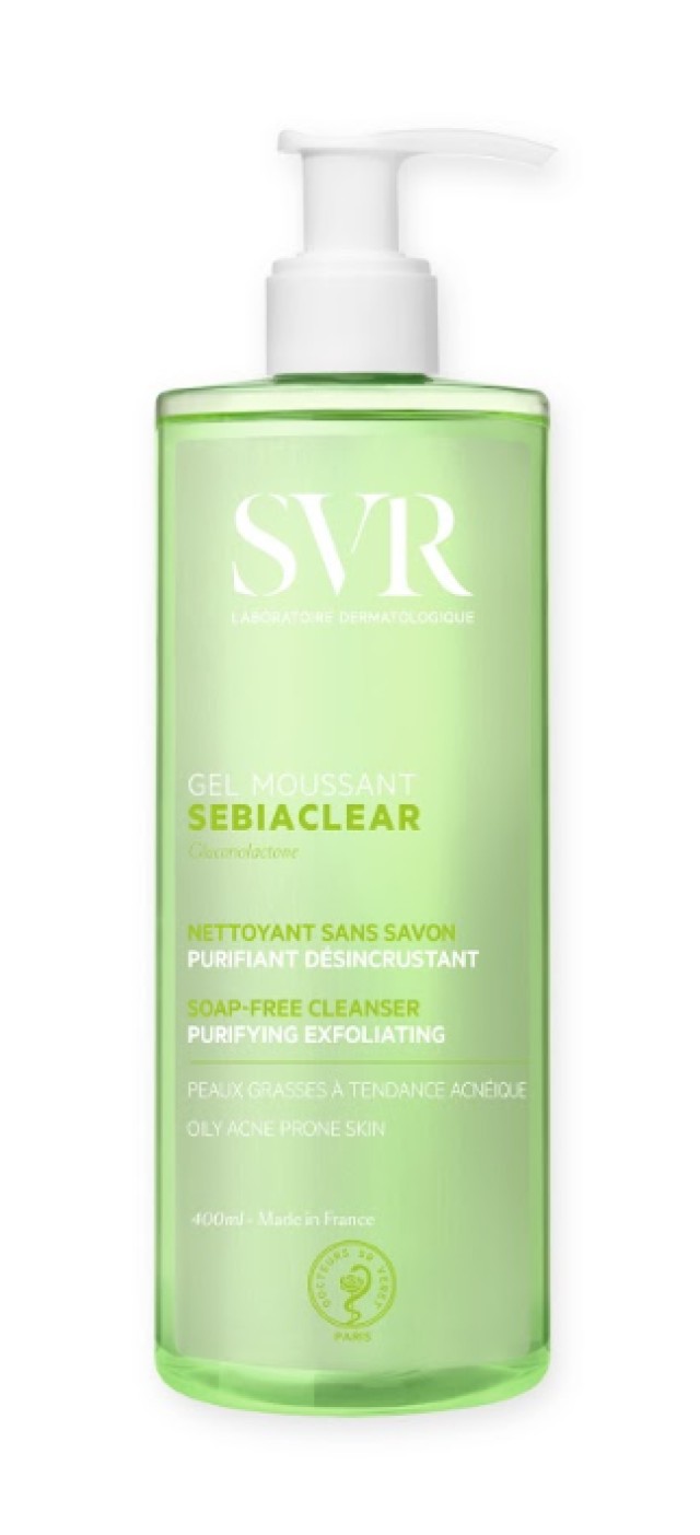 SVR Sebiaclear Gel Moussant Gel Καθαρισμού Προσώπου για το Λιπαρό Δέρμα με Τάση Ακμής