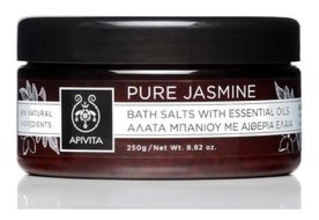 APIVITA PURE JASMINE Bath Salts with Essential Oils 250gr