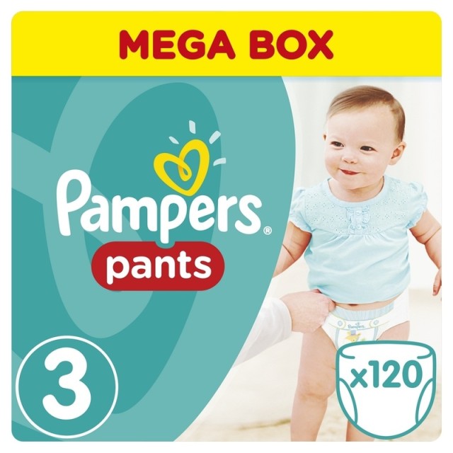 Pampers Mega Pack No.3 Nappy Pants 6-11 kg 120pcs