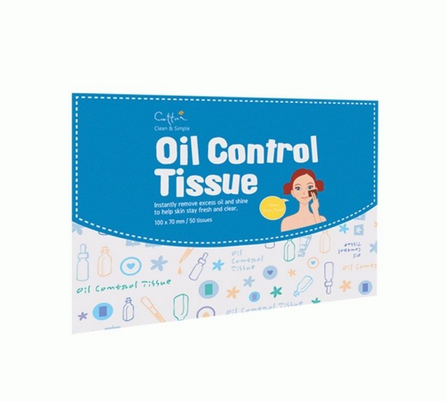 Vican Cettua Clean & Simple Oil Control Tissue Μαντηλάκια που απορροφούν άμεσα τη λιπαρότητα 50τμχ