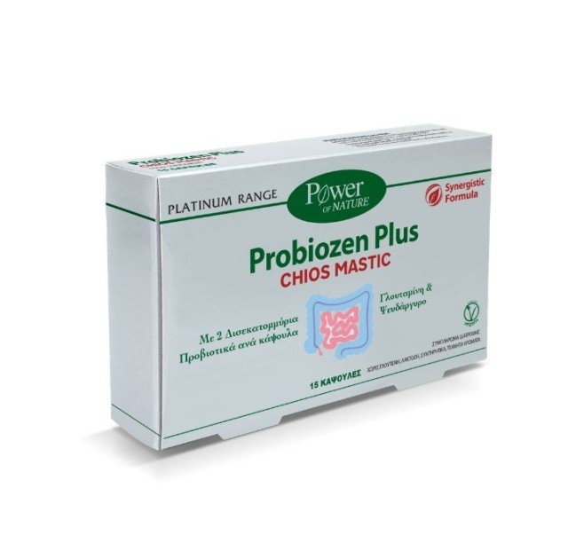 Power Health Platinum Probiozen Plus Chios Mastic Συμπλήρωμα Διατροφής με Μαστίχα Χίου 15caps