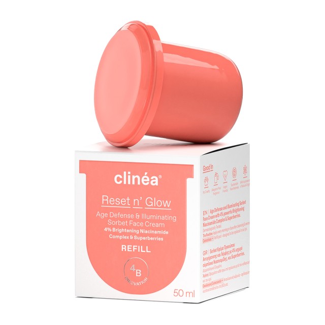 Clinéa Reset n' Glow Refill Sorbet Κρέμα Προσώπου Αντιγήρανσης και Λάμψης 50ML