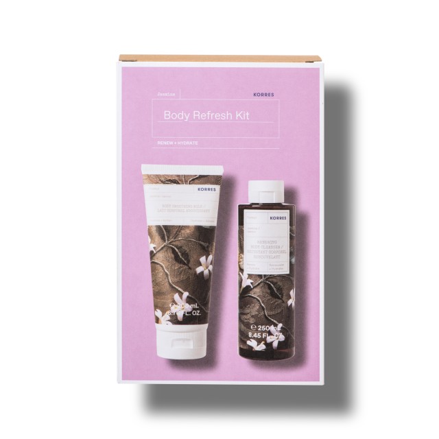 Korres Σετ Body Refresh Kit Αφρόλουτρο Jasmine 250ml + Ενυδατικό Γαλάκτωμα Σώματος Jasmine 200ml