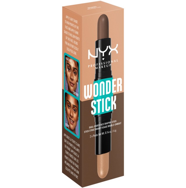 Nyx Professional Makeup Wonderstick Dual Contour Stick 05 Medium Tan 2x4gr