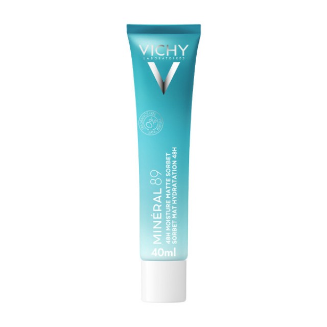 Vichy Mineral 89 48H Moisture Matte Sorbet Κρέμα-Gel Ενυδάτωσης για Λιπαρή Επιδερμίδα 40ml