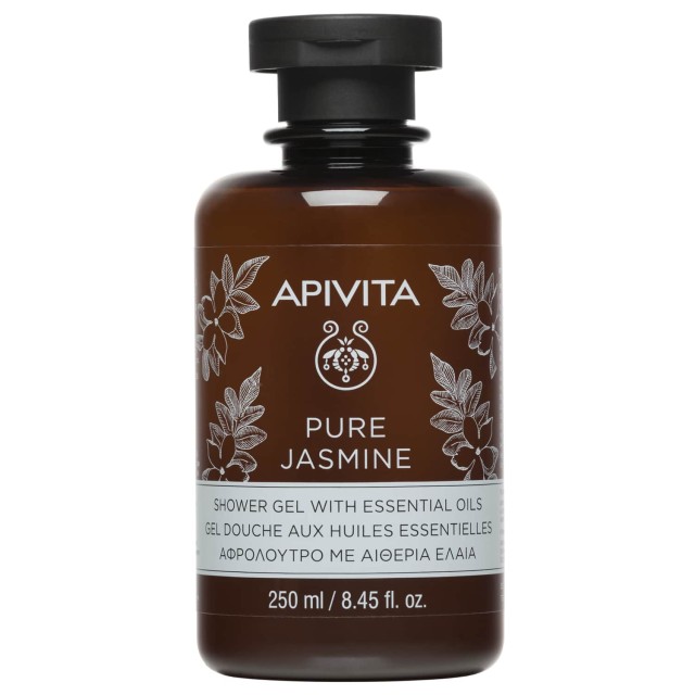 Apivita Pure Jasmine Shower Gel Αφρόλουτρο με Αιθέρια Έλαια 250ml