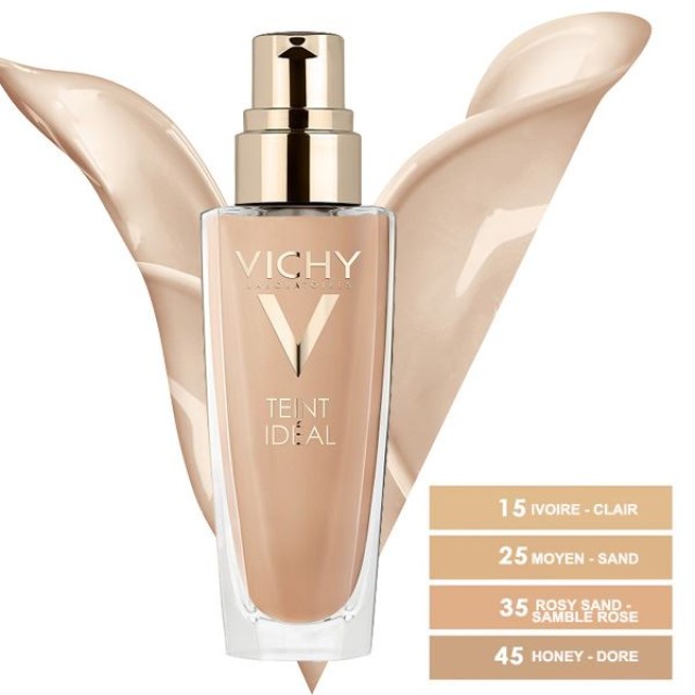 VICHY Teint Ideal Illuminating Foundation Rosy Sand 35 Fluid SPF20 30ml