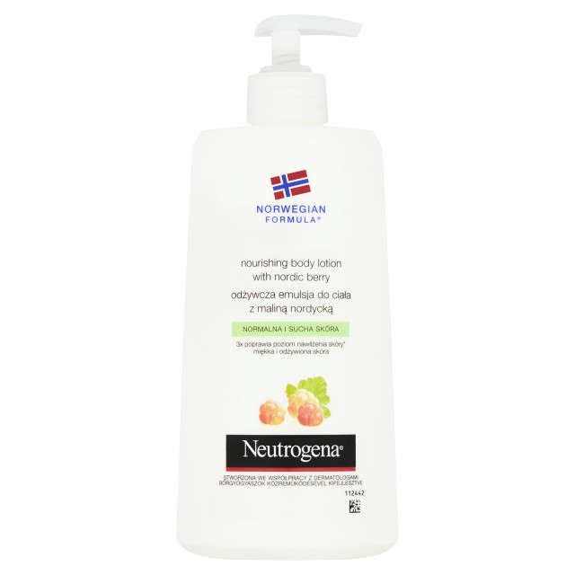 Neutrogena Γαλάκτωμα Σώματος με Nordic Berry για Κανονική και Ξηρή Επιδερμίδα, 400ml