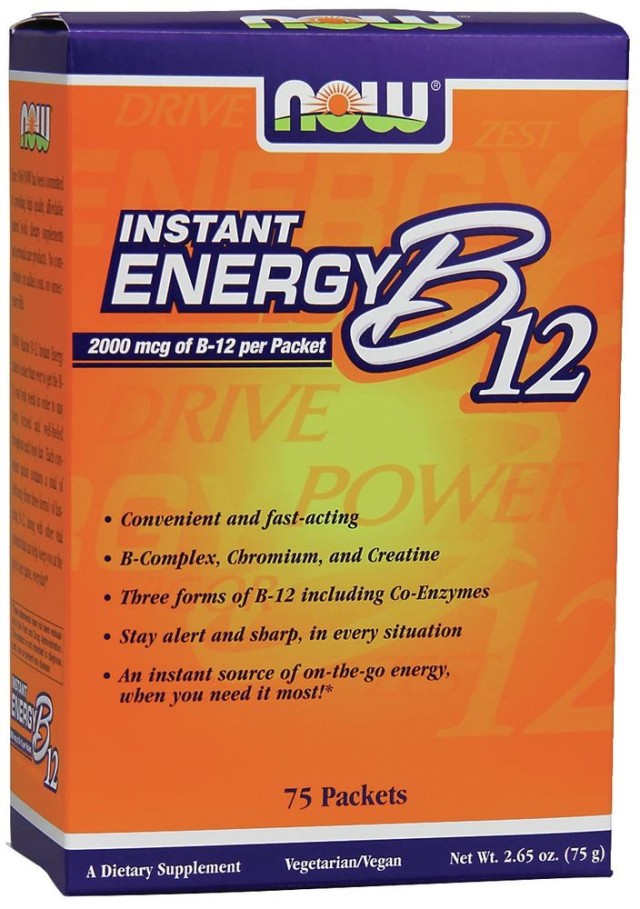 Now Foods Instant Energy B-12 75 Φακελάκια