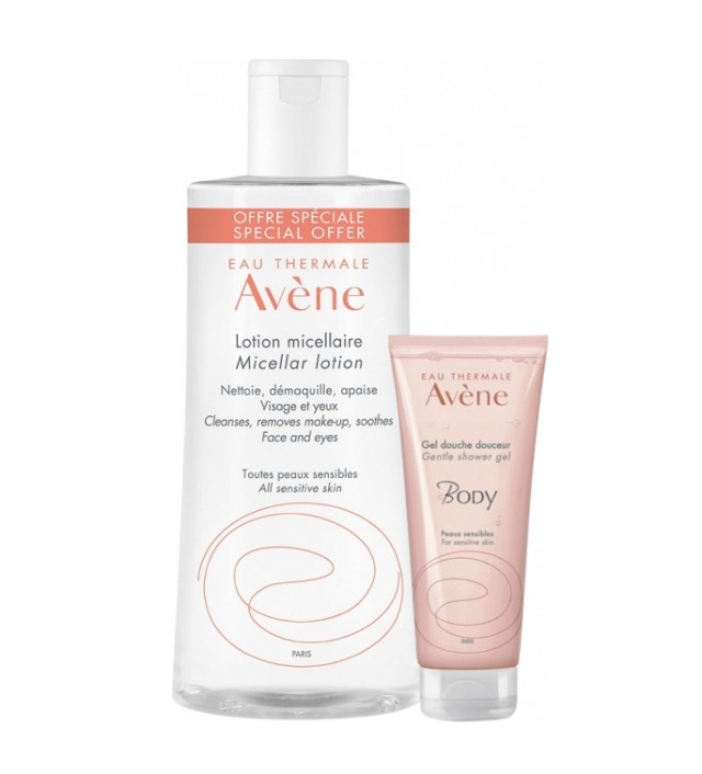 Avene Lotion Micellar 500ml & ΔΩΡΟ Gel Douche Body 100ml