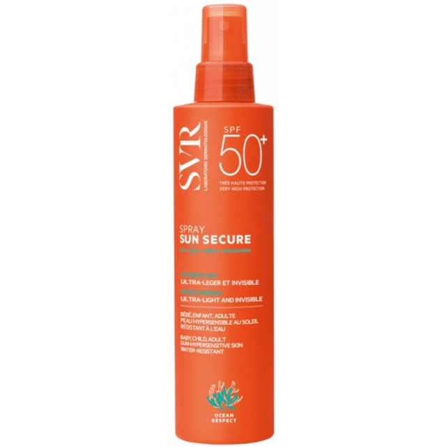 SVR Sun Secure Spray SPF50+ Αντηλιακό Ενυδατικό Spray 200ml