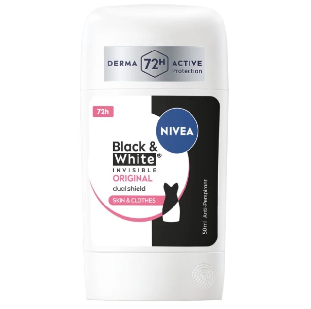 Nivea Deo Black & White Invisible Original Stick 72h 50ml