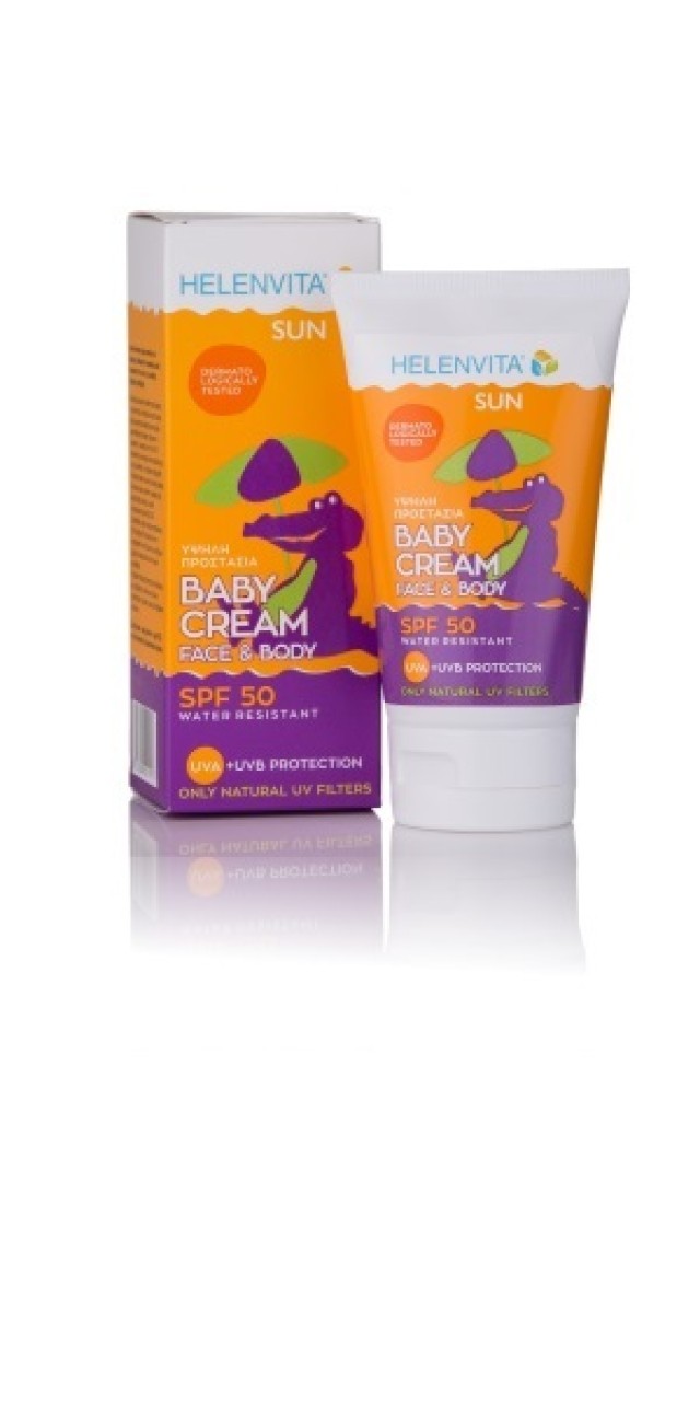 HELENVITA Sun Baby Cream SPF50 Face & Body Βρεφική Αντηλιακή Κρέμα 100ml