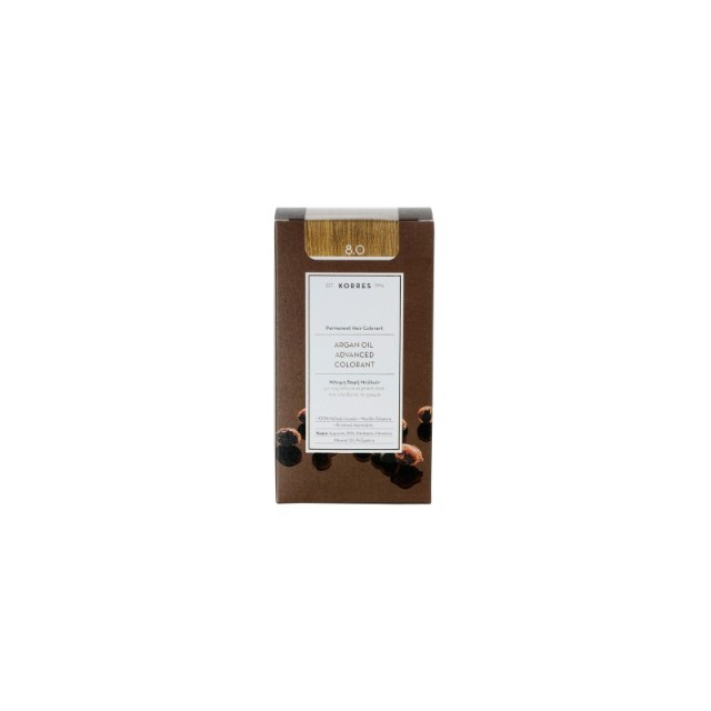 Korres Argan Oil Advanced Colorant 8.0 ΞΑΝΘΟ ΑΝΟΙΧΤΟ ΦΥΣΙΚΟ 50ML