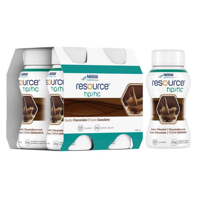 Nestle Resource HP/HC with Chocolate Flavor 4x200ml