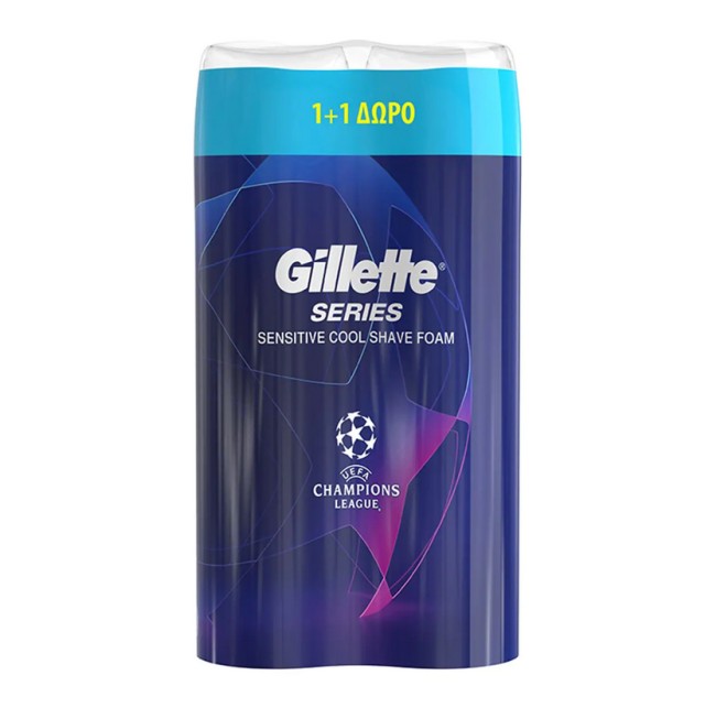 Gillette Series Sensitive Cool Shave Foam 2 X 250ml