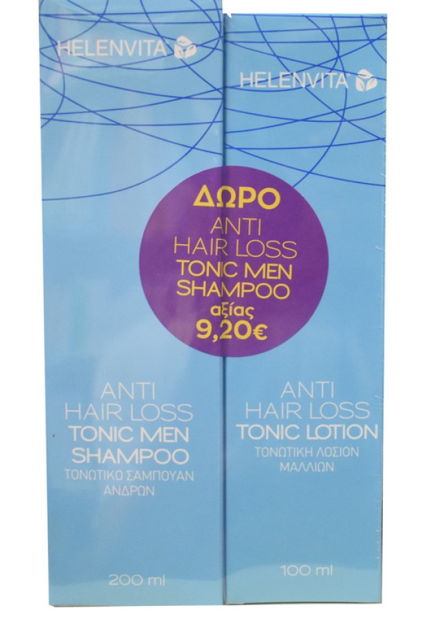 Helenvita Anti Hair Loss Tonic Lotion 100ml + Δώρο Anti Hair Loss Tonic men Shampoo 200ml