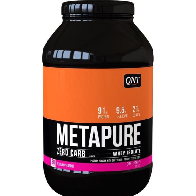 QNT Metapure Zero Carb Whey Isolate Protein Powder Red Candy 908gr