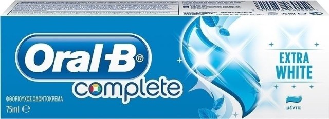 Oral-B Οδοντόκρεμα Complete Extra White 75ml