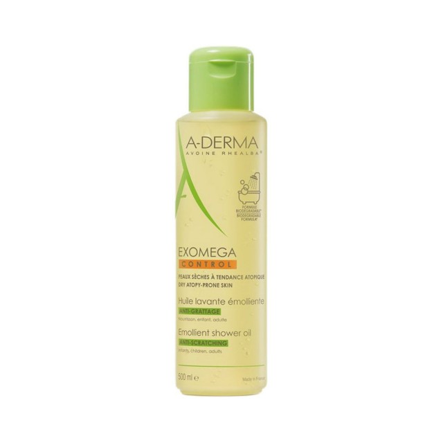 Aderma Exomega Control Huile Lavante Emolliente Anti-Grattage 500ml