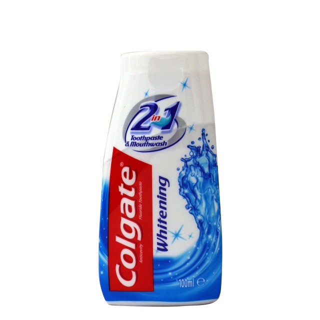 Colgate 2 in 1 Whitening Toothpaste & Mouthwash 100ml