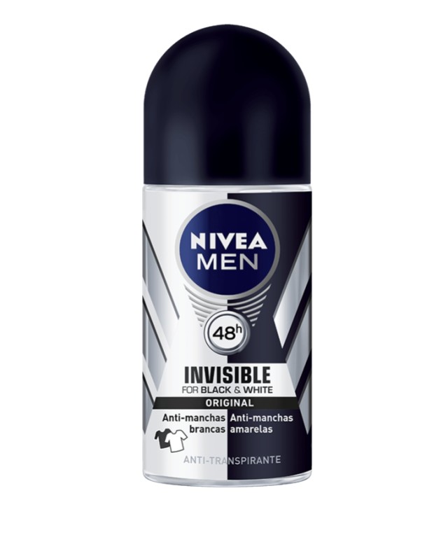 NIVEA MEN Deo Black & White Invisible Original Roll-on Αντρικό 50ml