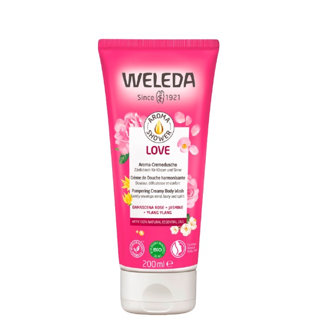 Weleda Bio Aroma Shower Love Κρεμοντούς με Τριανταφυλλιά 200ml