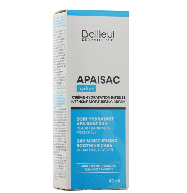 Bailleul Dermatologie Apaisac Hydra+ Intensive Moisturising Cream 40ml