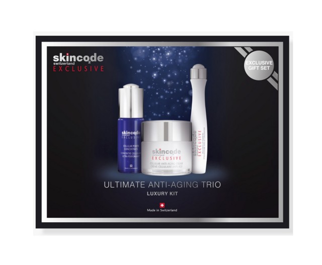 Skincode Set Ultimate Anti-Aging Trio Cellular Anti-Aging Cream 50ml + Cellular Power Concentrate Serum 30ml + Cellular Eye Lift Power Pen 15ml