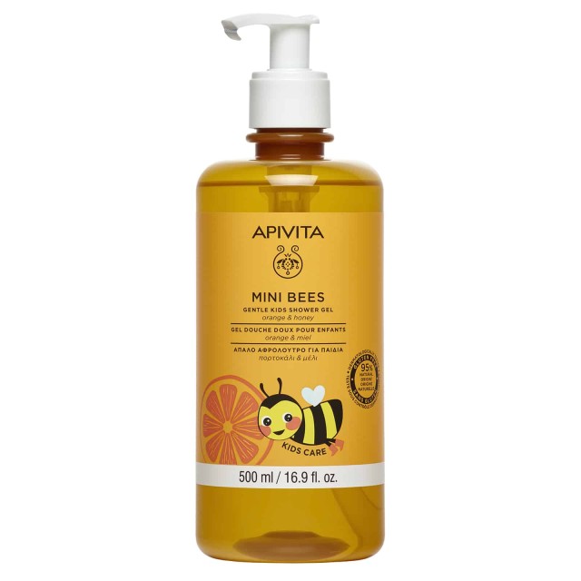 Apivita Mini Bees Gentle Kids Shower Gel με Πορτοκάλι και Μέλι 500ml