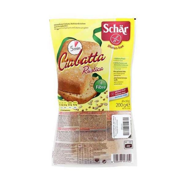 Schar Ciabatta Rustica Ψωμάκια Χωριάτικα Προψημένα 200gr