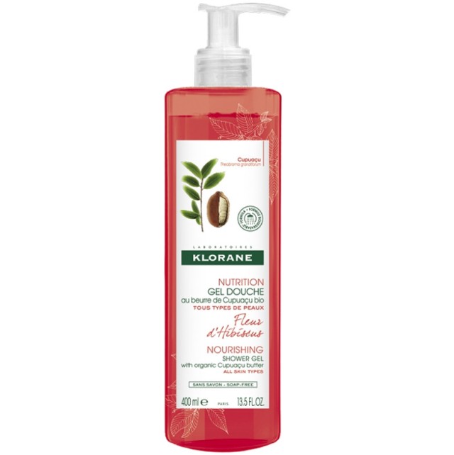 Klorane Nutrition Gel Douche Cupuacu Fleur d'Hibiscus 400ml