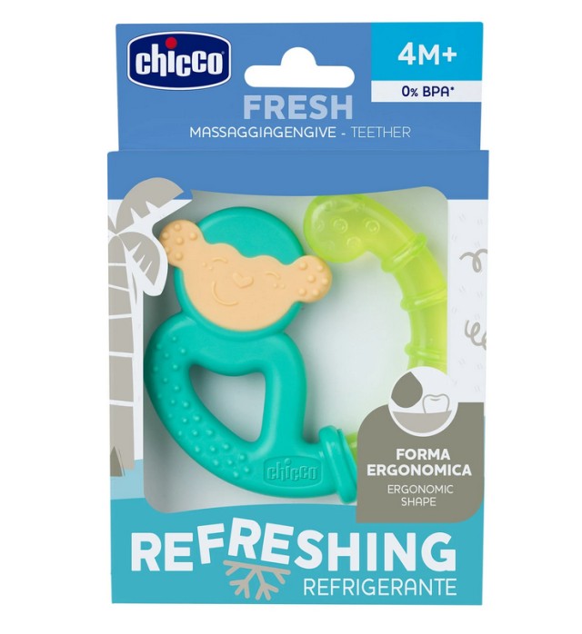 Chicco Δροσιστικός Κρίκος Οδοντοφυΐας Σιλικόνη Mix 4m+