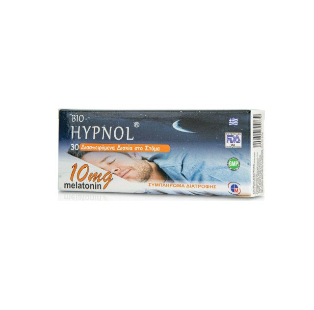 Medichrom Hypnol Melatonin 10mg 30 Διασπειρώμενα Δισκία