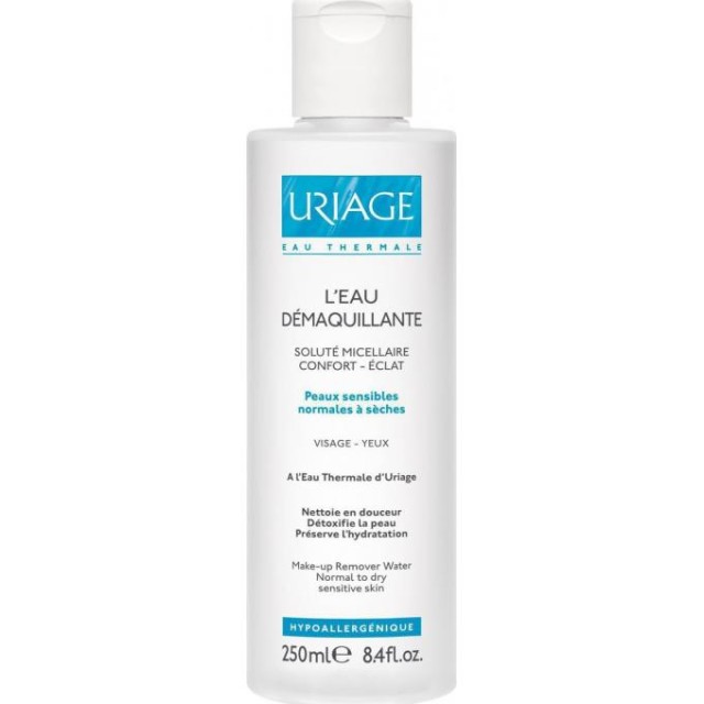 URIAGE L'EAU DEMAQUILLANTE ΓΙΑ ΚΑΝΟΝΙΚΕΣ / ΞΗΡΕΣ ΕΠΙΔΕΡΜΙΔΕΣ 250ml