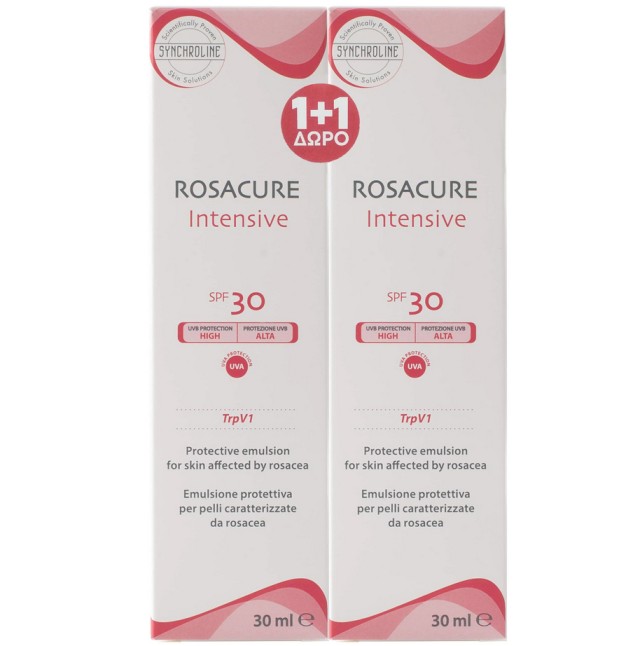 Synchroline Rosacure Intensive spf30 30ml 1+1 Δώρο