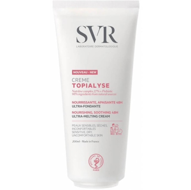SVR Topialyse Creme 48ώρης Κρέμα Θρέψης για Πολύ Ξηρό & Ευαίσθητο Δέρμα 200ml