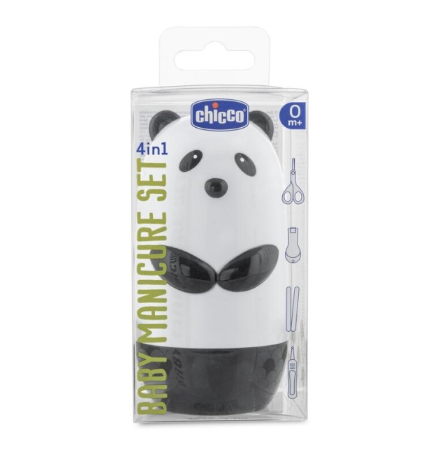 Chicco Βρεφικό Σετ Μανικιούρ Panda 1 σετ 4 τεμαχίων