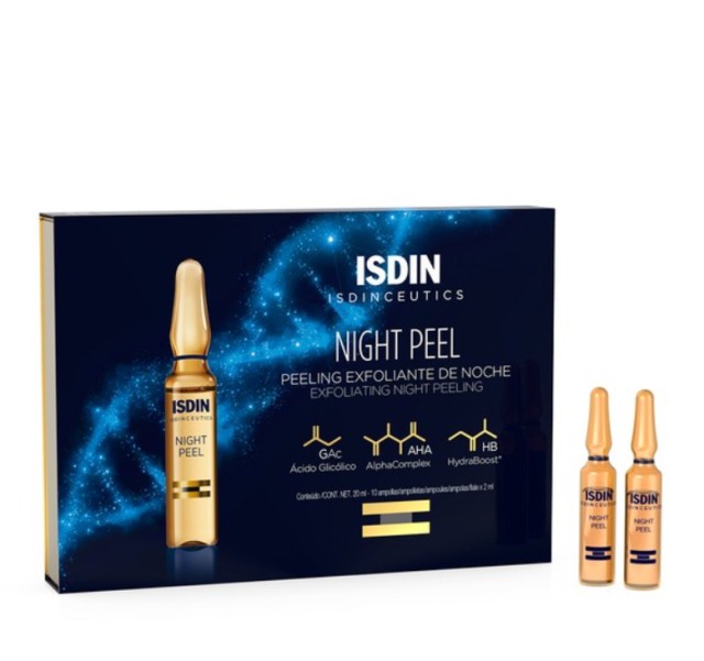 Isdin Isdinceutics Night Peel Ορός Απολέπισης Προσώπου για την Νύχτα σε Αμπούλες 10x2ml