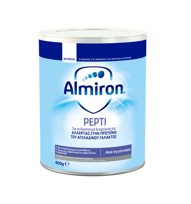 Nutricia Almiron Pepti Γάλα για Βρέφη με Διαγνωσμένη Αλλεργία στην Πρωτεΐνη του Αγελαδινού Γάλακτος 400gr